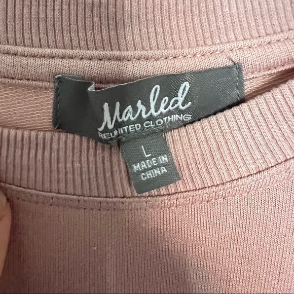 MARLED • “Believe” Sweater Pullover Pink Size Large - Picture 7 of 9